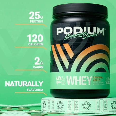 Podium Nutrition Whey Protein Powder Caramel Apple