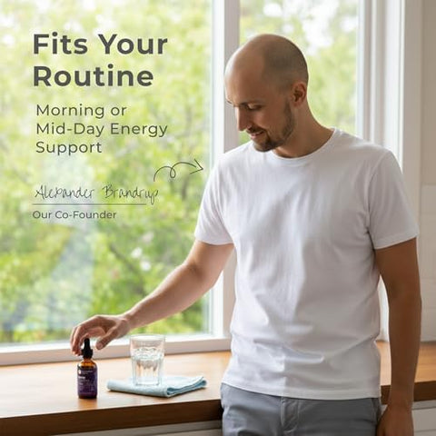 Neurogan Liposomal NMN Liquid Drops Supplement Nicotinamide Adenine Dinucleotide Precursor Cellular Energy and Focus 333.3 mg Nicotinamide Mononucleotide per Serving Wild Berry Flavor 60 Servings