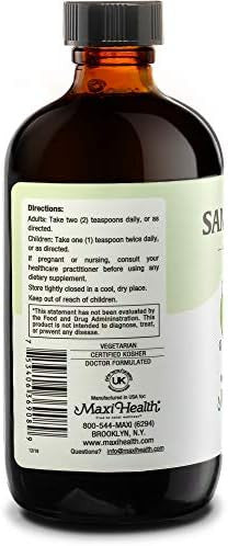 Maxi Health Kosher Sambumax Sambucus Elderberry Syrup Supplement (8 Fl. Oz.) Immune System Booster Pure Concentrated Support Vegetarian And Kosher