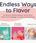 Allways Drops Natural Paloma Mocktail Drops | Sugar-Free, Zero Calories, Monk Fruit Sweetened | Glass Bottle for On-the-Go Hydration | Kids & Adults | 50 Servings