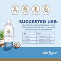MaryruthS Liquid Morning Multivitamin +Hair Growth (Peach Mango 15Oz) and Nighttime Multimineral (Coconut 15Oz) Clean Label Project Verifieda' Vegan NonGmo Beauty Bedtime Routine and Wellness