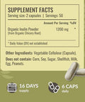 Herbamama Inulin And Magnesium Kit - Bundle Of 1200 Mg Inulin Fiber Capsules & 400 Mg Magnesium Citrate Gummies - Vegan Non-Gmo Gelatinl- - 2 Pack