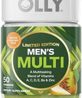 Olly Men'S Multi Vitamins A C D E B Zinc Limited Edition Festive Poached Cider 50Ct