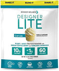 Designer Wellness Lite Low Calorie Natural Protein Prebiotic Fiber Key Vitamins & Minerals Vanilla Cake 9.03 Ounces