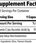 Finaflex Pure Vitamin C 100 Capsules Promotes Immune System Support & Collagen Production 1000 Mg Of Vitamin C Per Serving 100 Servings