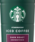 Starbucks Dark Roast Iced Coffee, Black Unsweetened, 48 Fl Oz Bottle
