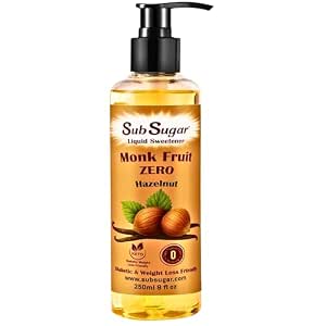 SubSugar French Vanilla Monk Fruit Sweetener ÃƒÂ¢Ã¢â€šÂ¬Ã¢â‚¬Å“ No Erythritol ÃƒÂ¢Ã¢â€šÂ¬Ã¢â‚¬Å“ Sugar Free Coffee Syrup Alternative ÃƒÂ¢Ã¢â€šÂ¬Ã¢â‚¬Å“ Zero Calorie Liquid Drops ÃƒÂ¢Ã¢â€šÂ¬Ã¢â‚¬Å“ Keto Friendly ÃƒÂ¢Ã¢â€šÂ¬Ã¢â‚¬Å“ 8 oz Pump Bottle