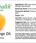 Sweet Orange - 4 fl oz (118 ml) Glass Bottle w/ Glass Dropper - 100% Pure Essential Oil - GreenHealth by Greenhealth