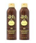Sun Bum Original Spf 30 Sunscreen Body Spray Broad Spectrum Moisturizing Sunblock With Vitamin E Hawaii 104 Act Compliant (Octinoxate & Oxybenzone ) 2 Pack 6 Oz