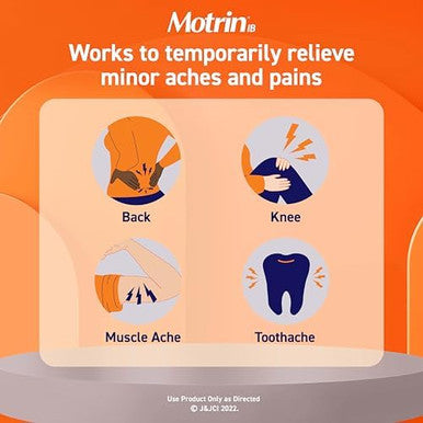 Motrin IB Liquid Gels - Pain Reliever with 200mg Ibuprofen for Muscle Aches Headache Backache Toothache Menstrual Cramps and Minor Arthritis Pain