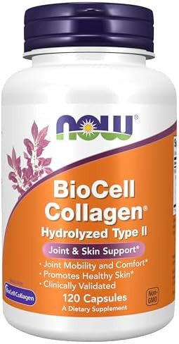 Now Foods Supplements Biocell Collagen Hydrolyzed Type Ii Clinically Validated 120 Veg Capsules