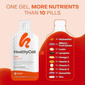 Healthycell Eye Health Daily Liquid Supplement - Eye Vitamins & Minerals With Lutein Zeaxanthin Astaxanthin & Beta Carotene For Sight Care & Macular Support - 30 Gel Packs