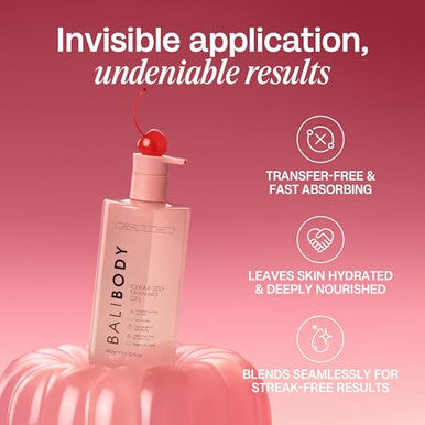Bali Body Clear Self Tanning Gel Intensive, Streak- Glow Hydrating with Hyaluronic Acid, Aloe Vera & Vitamin E Glow Your Own Way Tanning Gel, Fast-Drying, Transfer-Resistant, 400ml