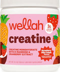 Wellah Creatine For Women (50 Servings Strawberry Pina Colada) - Creatine Monohydrate With Dandelion & Cranberry Extract
