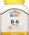 21St Century Vitamin B6 100 Mg 110 Count