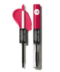 Revlon Liquid Lipstick With Clear Lip Gloss Colorstay Overtime Lipcolor Dual Ended With Vitamin E 480 Unending Red 0.07 Fl Oz