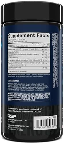 Rsp Nutrition Quadralean Thermogenic Fat Burner For Men & Women, Weight Loss Supplement, Crash-Energy, Metabolism Booster & Appetite Suppressant, Diet Pills, 60 Serv (Packaging May Vary)