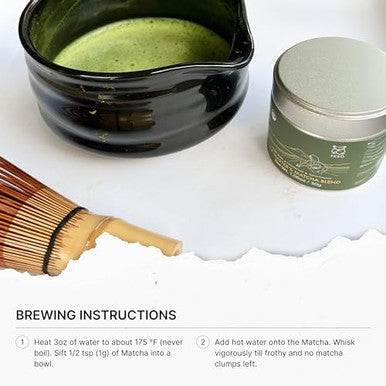FKRO Tea Master's Organic Ceremonial Grade Matcha Green Tea Powder | Artisan Selected 1st Harvest | Stone-Ground Air-Flown Monthly from Japan | 30g Tin