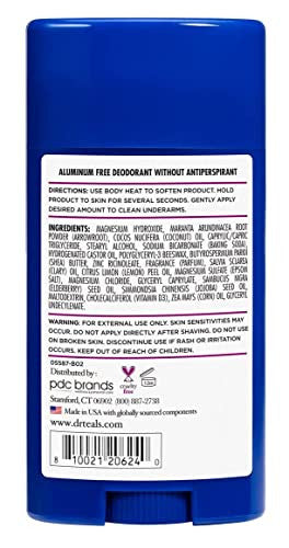 Dr. Teal'S Eucalyptus & Elderberry Deodorant Set (2 Pack 2.65Oz Ea) Eucalyptus & Elderberry With Vitamin D Aluminum With Magnesium Essential Oils Absorb Moisture Keep Skin Healthy