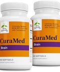 Terry Naturally Curamed Brain Dietary Supplement To Support Clarity & Focus Brain Health Supplement With Curcumin & Turmeric Essential Oil To Aid Concentration 60 Softgels (2 Pack)