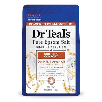 Dr Teal'S Epsom Salt Magnesium SoakSoothe & Comfort With Oat Milk & Argan Oil3 Lbs