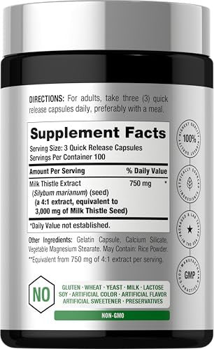 Horbaach Milk Thistle Supplement 300 Capsules