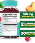 Lifeable Magnesium Citrate Gummies Sugar Great Tasting Magnesium Supplement Gummies For Adults Vegan Non Gmo Magnesium Gummy For Men & Women For Muscle Relaxation 60 Count