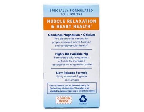 Slow-Mag Slow Mag Magnesium Chloride And Calcium 60 Tablets Each (Value Pack Of 3)