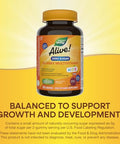 Nature'S Way Alive Kids Zero Sugar Gummy Multivitamins For Kids Ages 2 Supports Bone Eye & Immune Health No Sugar Alcohols Plant-Based Sweeteners Berry-Citrus Flavored 60 Gummies