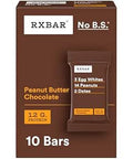 RXBAR Protein Bars, Protein Snack, Snack Bars, Peanut Butter Chocolate, 18.3oz Box (10 Count)