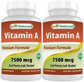 Best Naturals Vitamin A 25000 Iu (7500 Mcg) Nongmo Formula Supports Healthy Vision & Immune System And Healthy Growth & Reproduction 180 Softgels (180 Count (Pack Of 2))