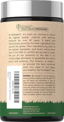 Horbaach Beef Organ Supplement For Women 120 Capsules