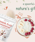 Monk Fruit Sweetener with Erythritol Granules, 4 Pounds, No After Taste, 1:1 White Sugar Substitute, Keto Diet Friendly, Zero Calorie, Natural Sweetener for Drinks, Coffee, Tea, Cookies, No-GMO, Vegan