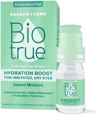 Biotrue Hydration Boost Eye Drops Preservative Soft Contact Lens & Hydration Plus Contact Lens Solution Multi-Purpose Solution