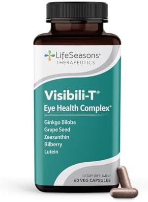 Lifeseasons Visibilit With Bone Densit Eye Health & Vision Support Supplement Lutein Chromium Carrot Root Bilberry Ginkgo Biloba Grape Seed Extract Lycopene Vitamin A& More 120 Capsules