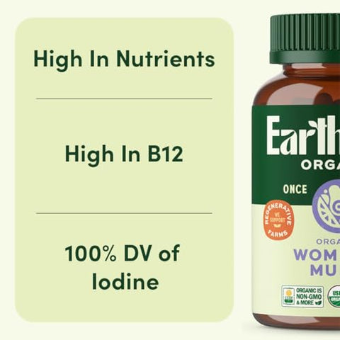 EarthFirst Organic Women's and Men's Once Daily Multi Bundle19 Vitamins from Herbs and Superfoods 30 Count