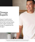 Thorne - Omega Superb - Fish Oil Liquid Supplement With Epa & Dha - Supports Brain Skin Joint & Heart Health - Lemon Berry - Third-Party Certified - Gluten Dairy & Soy-Free 40 Servings