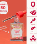 Allways Drops Natural Paloma Mocktail Drops | Sugar-Free, Zero Calories, Monk Fruit Sweetened | Glass Bottle for On-the-Go Hydration | Kids & Adults | 50 Servings