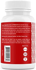 Safrel Calcium Magnesium Zinc With Vitamin D3, 300 Tablets - Calcium 1000 Mg, Magnesium 400 Mg, Zinc 20 Mg & D3 600 Iu Per Serving