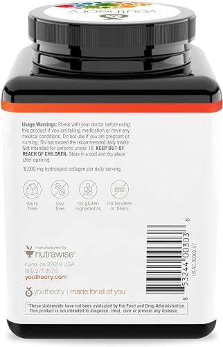 Youtheory Advanced Collagen - 6,000 Mg Collagen - With Vitamin C - For Hair, Skin & Nails - Collagen Supplements For Women And Men - 160 Tablets