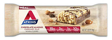 Atkins Chocolate Almond Caramel Bar Ketofriendly Gluten With Real Almond Butter 5 Count And Double Fudge Brownie Protein Meal Bar High Fiber 15G Protein 1G Sugar 4G Net Carb