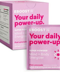 Eboost Energy Drink & Electrolyte Powder 20 Packets Super Powder Orange With No Added Sugar Essential Blend Of Vitamins Nootropics & Natural Caffeine And Hydration Pre & Post Workout