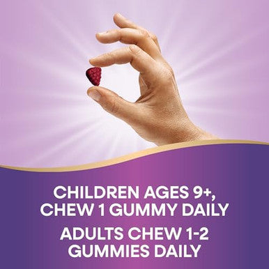 Nature'S Way Zinc Gummies, Daily Immune Support Gummies, 100% Daily Value Zinc Per Gummy, Mixed Berry Flavored, 120 Gummies (Packaging May Vary)