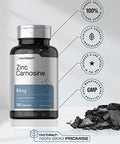 Horbaach Zinc Carnosine Supplement 84mg per Capsule 150 Count NonGMO and Gluten Free