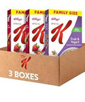 Kellogg Special K Breakfast Cereal, Family Breakfast, Fiber Cereal, Family Size, Variety Pack (3 Boxes)