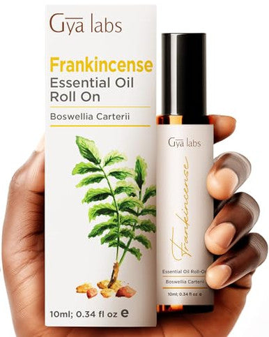 Gya Labs Frankincense & Lavender Roll On Set - Essential Oils Aromatherapy Roll On With Essential Oil Set - 2X0.34 Fl Oz - Gya Labs