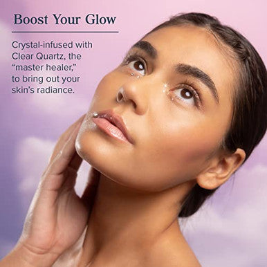 Heritage Store Aura Glow Facial Mask Brightening & Refining Treatment All Skin Types Exfoliating Gel Mask With Aha & Fruit Acids Hyaluronic Acid Sea Moss & Clear Quartz Vegan Paraben 2Oz