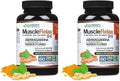 Ecostream Naturals Relaxant Muscle Relax 24/7 Large 2300 Milligram Day/Night Use Capsules Maximum Strength Support With Valerian Passion Flower Magnesium