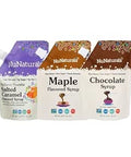 NuNaturals Pourable Maple Caramel Chocolate Stevia Syrup SugarFree Syrup 6.6oz 3 Pack (MultiPack)