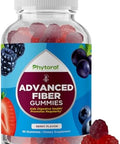 Advanced Fiber Gummies For Adults - Chicory Root Supplement With Prebiotic Support & Coconut Oil For Gut & Digestive Health - Soluble Digestion Capsules For Stomach Regulation & Immune Aid - 60 Ct